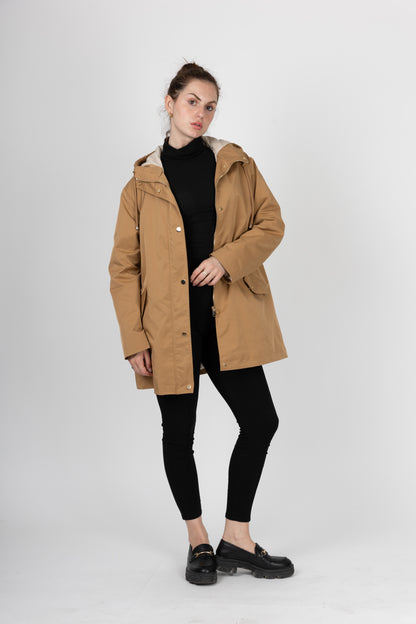 MID-LENGTH HOODED PARKA