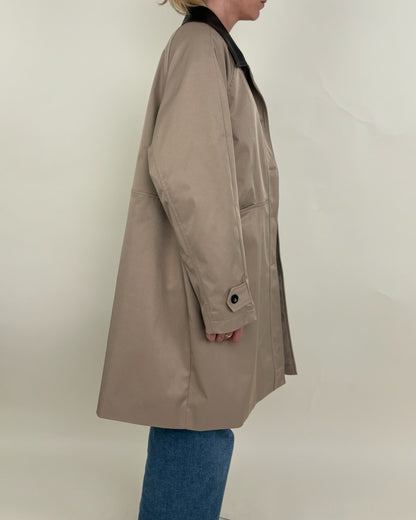 PARKA WITH CONTRAST COLLAR