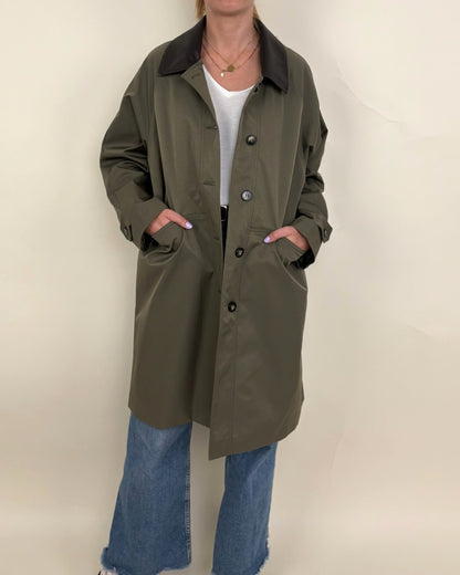 PARKA WITH CONTRAST COLLAR
