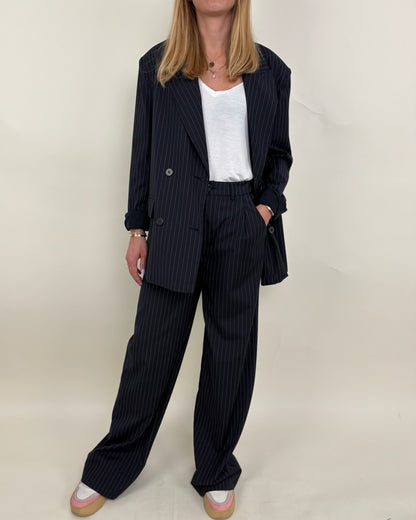 Pantalón de traje de tenis a rayas