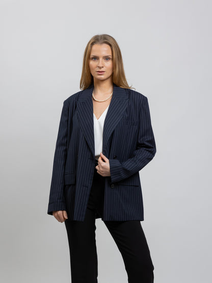 CHAQUETA BLAZER DE TENIS A RAYAS