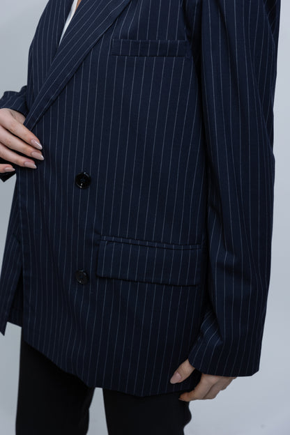 CHAQUETA BLAZER DE TENIS A RAYAS