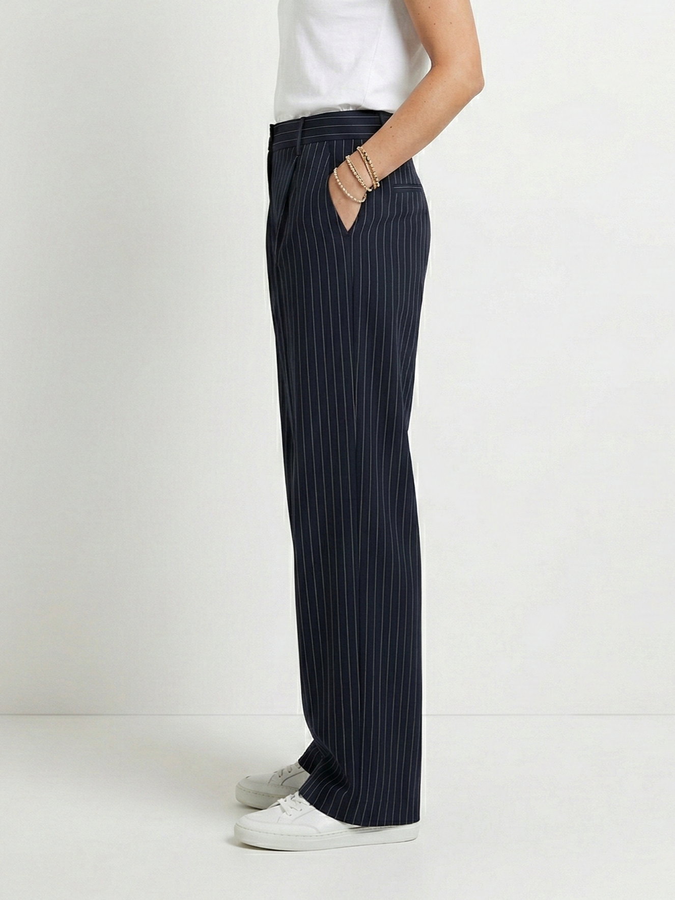TENNIS STRIPED SUIT PANTS