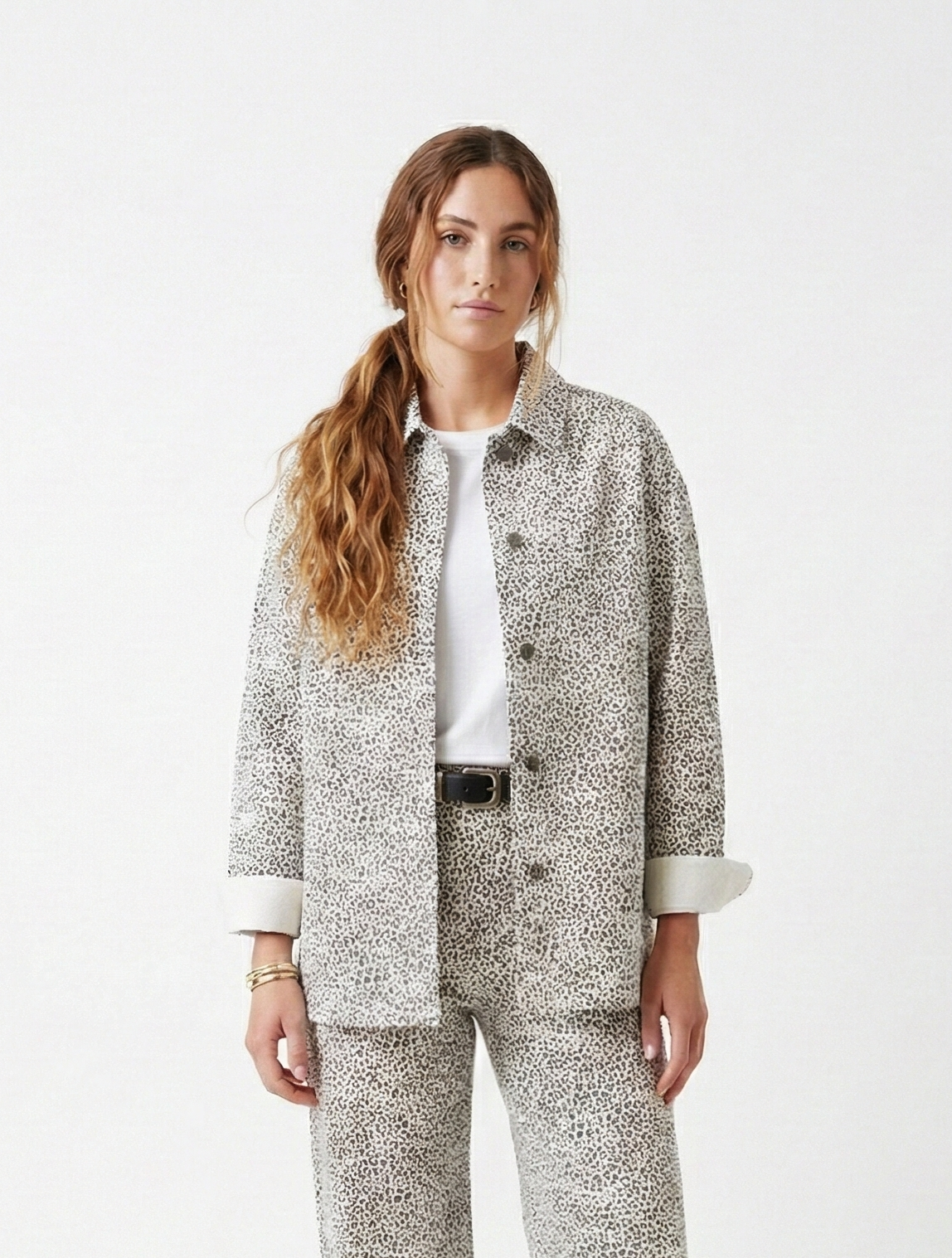 LEOPARD PRINT DENIM JACKET