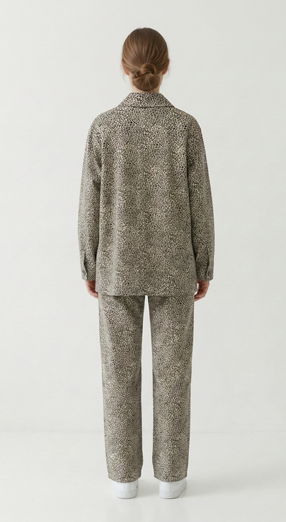 LEOPARD PRINT DENIM JACKET