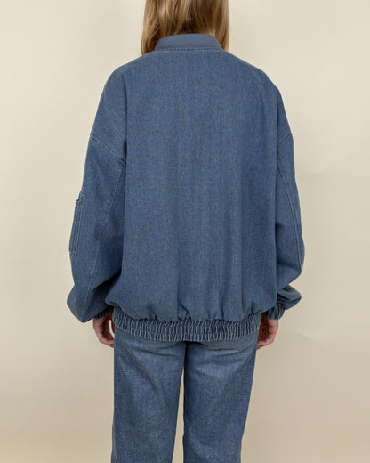 DENIM BOMBER JACKET