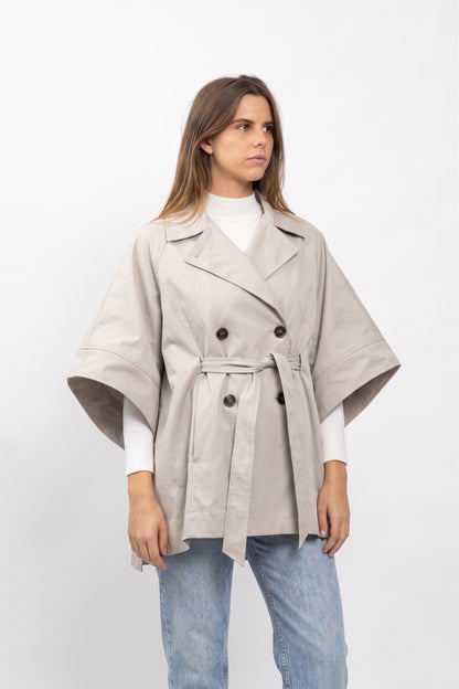 CAPE STYLE TRENCH À CEINTURE