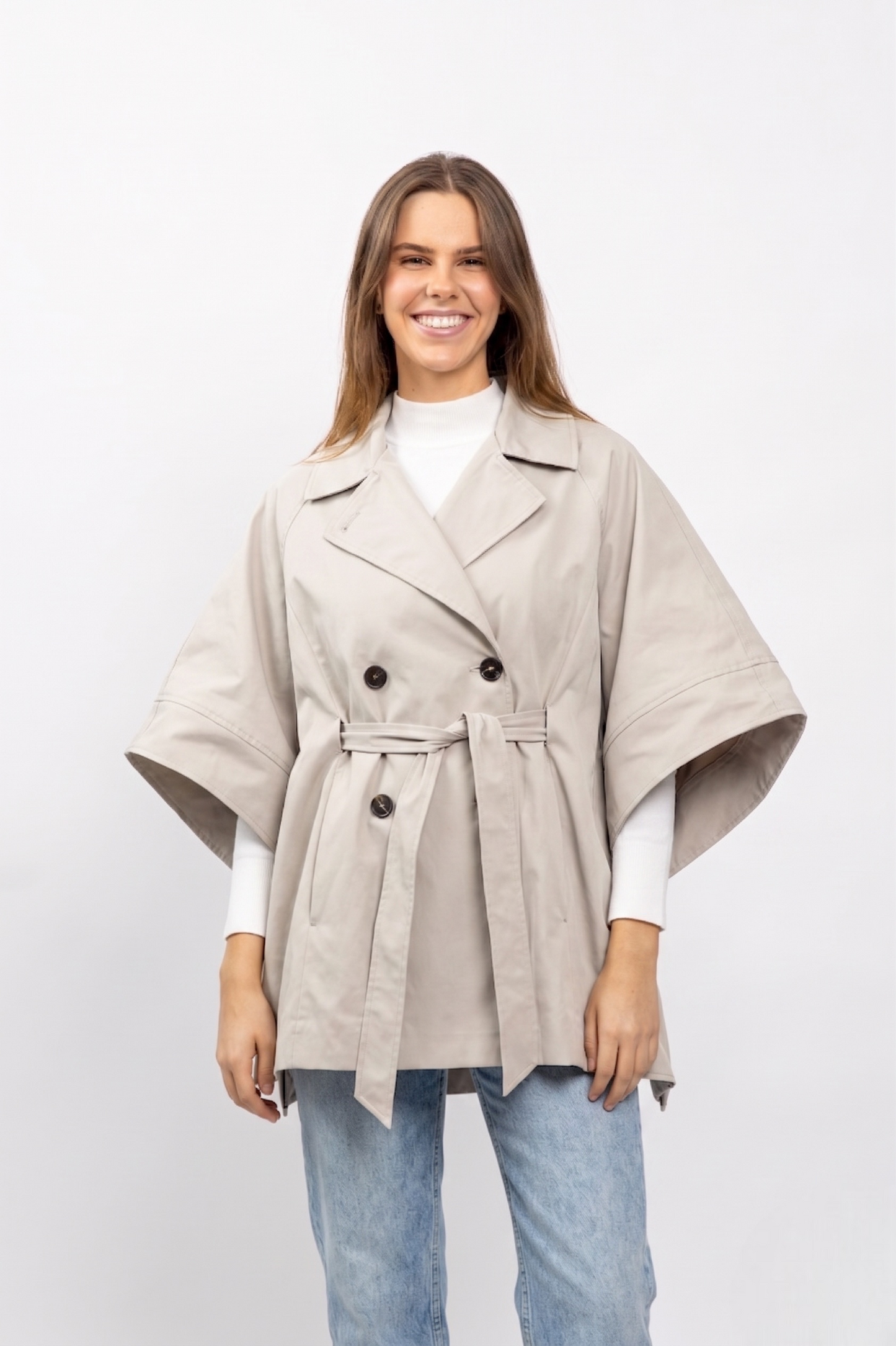 CAPE STYLE TRENCH À CEINTURE
