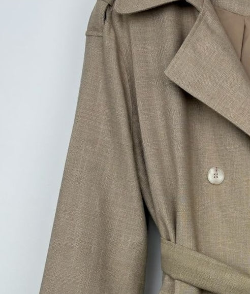 TRENCH EFFET LIN - K-ZELL PARIS