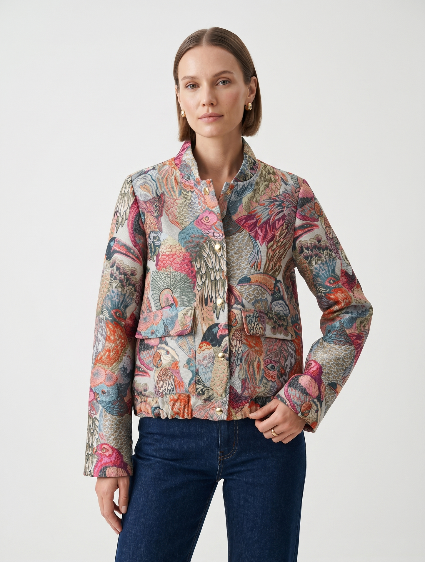 JACQUARD METALLIC JACKET