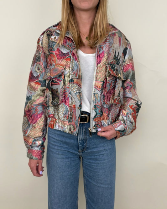 JACQUARD METALLIC JACKET