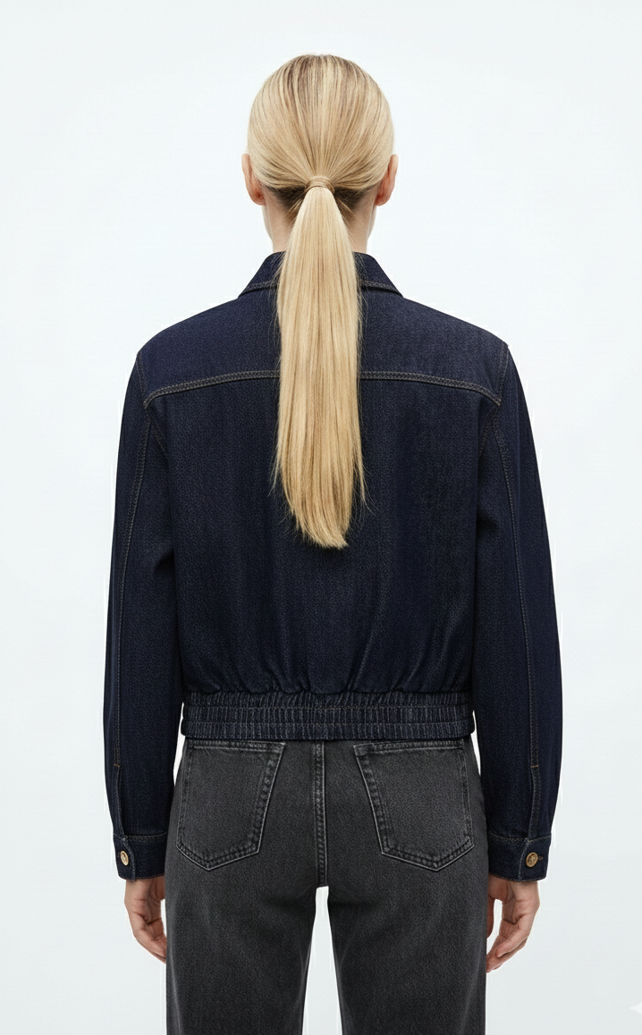 BLOUSON COURT EN JEAN