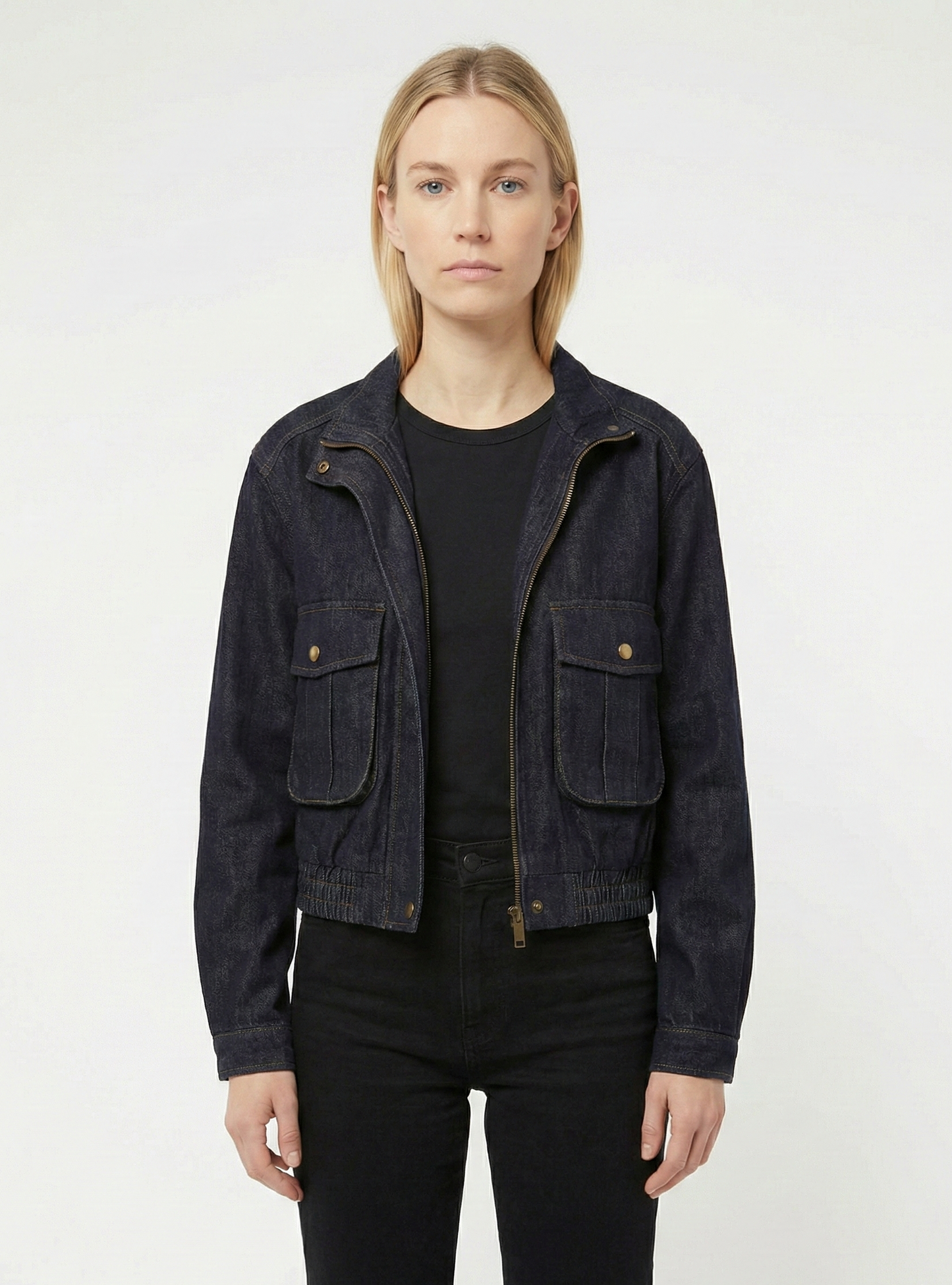 BLOUSON COURT EN JEAN