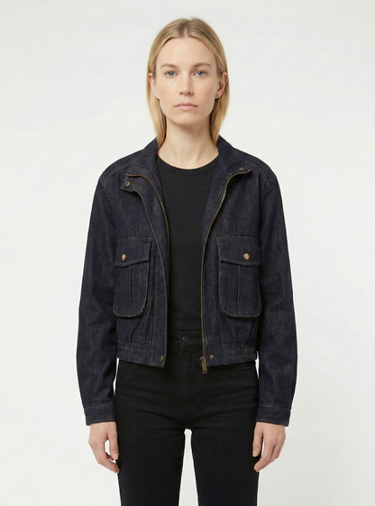 BLOUSON COURT EN JEAN