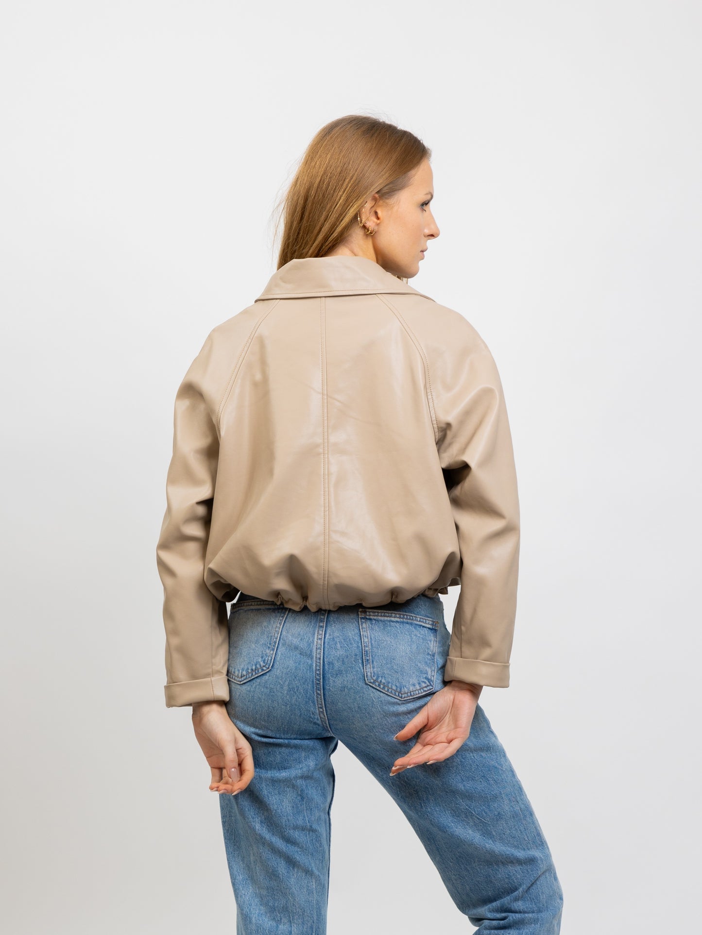 FAUX LEATHERETTE JACKET