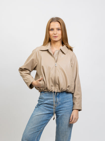 FAUX LEATHERETTE JACKET