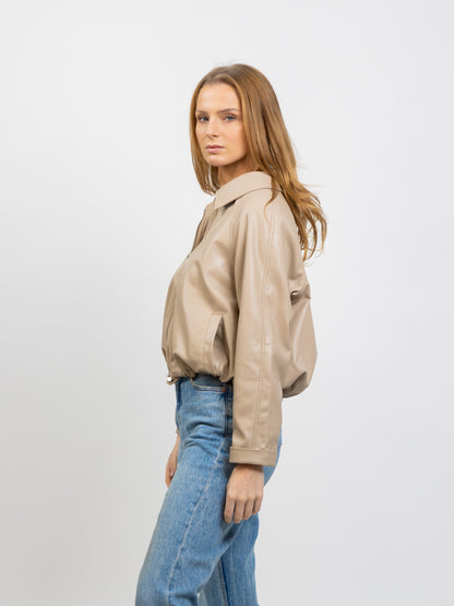 FAUX LEATHERETTE JACKET