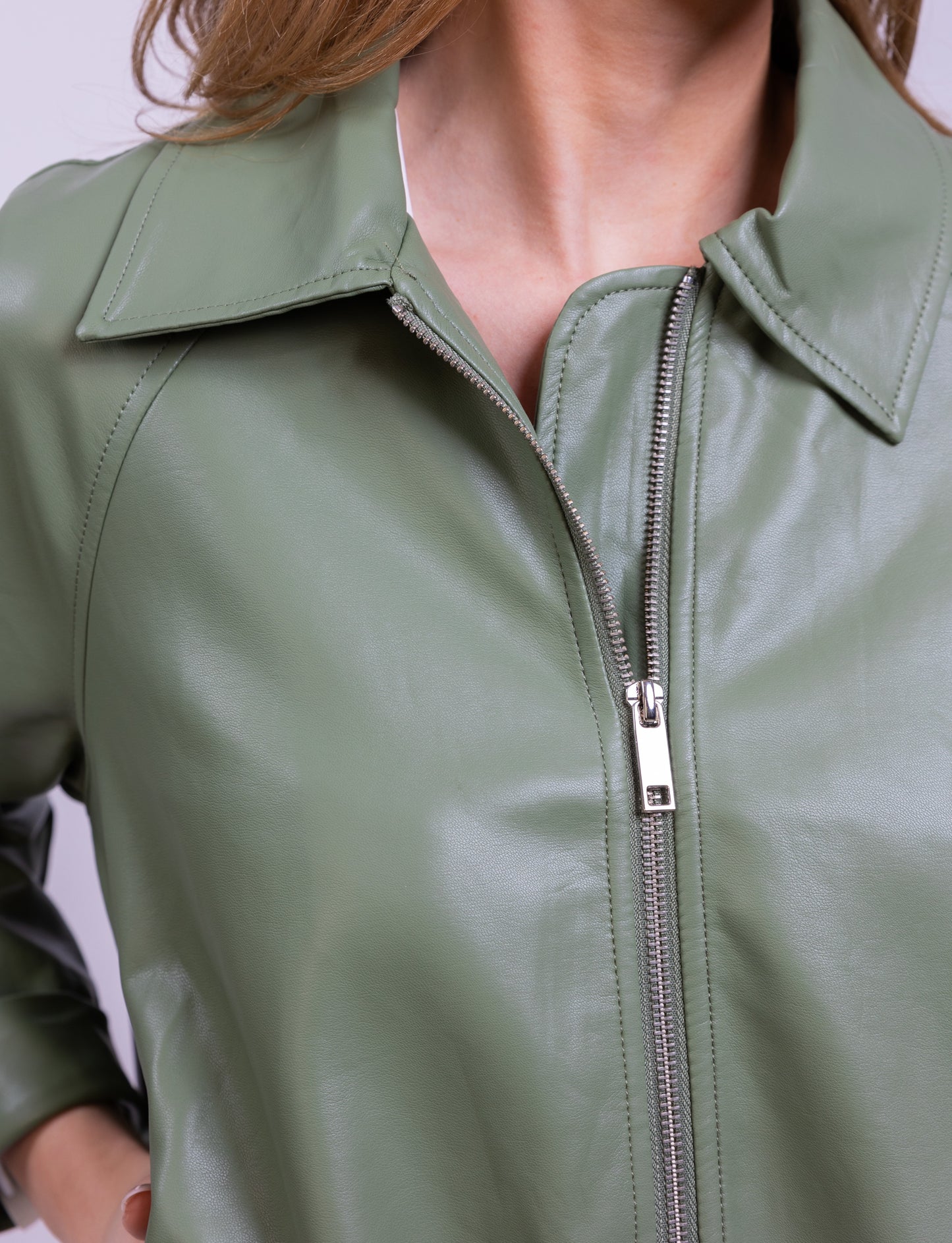 FAUX LEATHERETTE JACKET