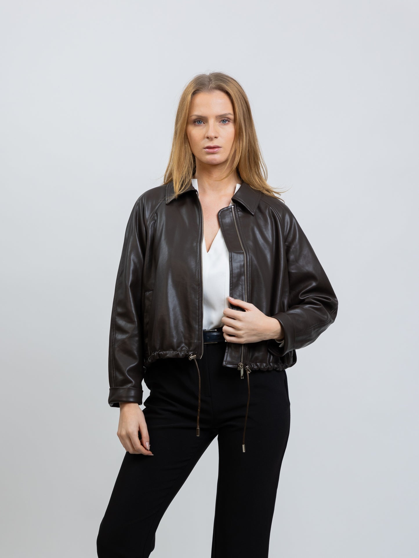 FAUX LEATHERETTE JACKET