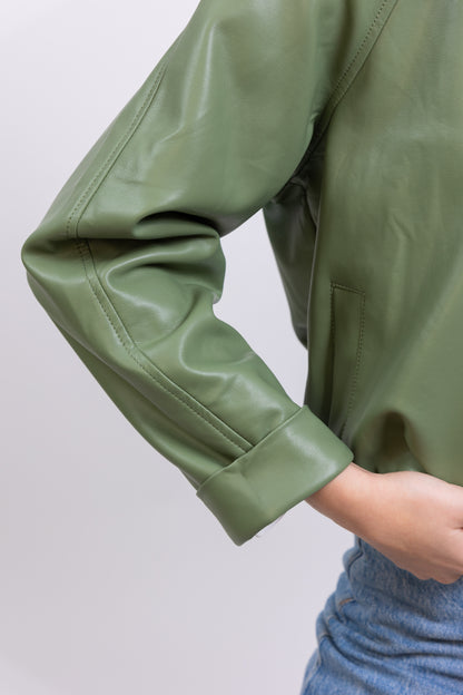 FAUX LEATHERETTE JACKET