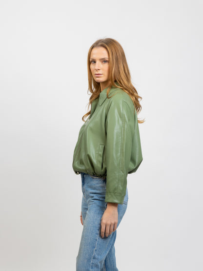 FAUX LEATHERETTE JACKET