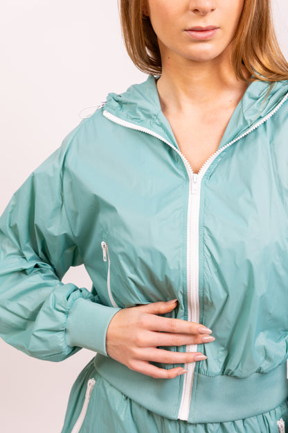 HOODED WINDBREAKER JACKET