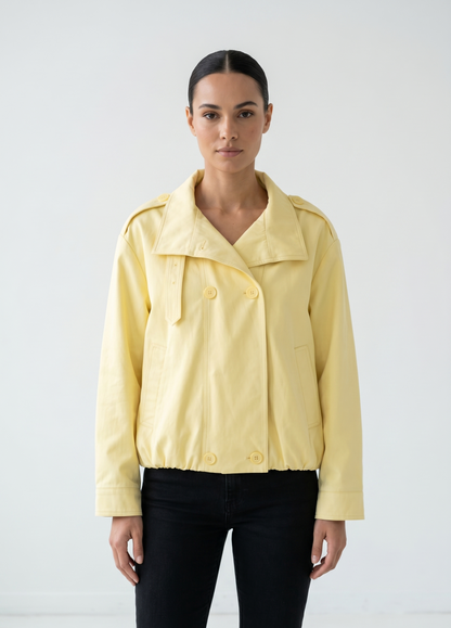 FAUX LEATHER BOMBER JACKET