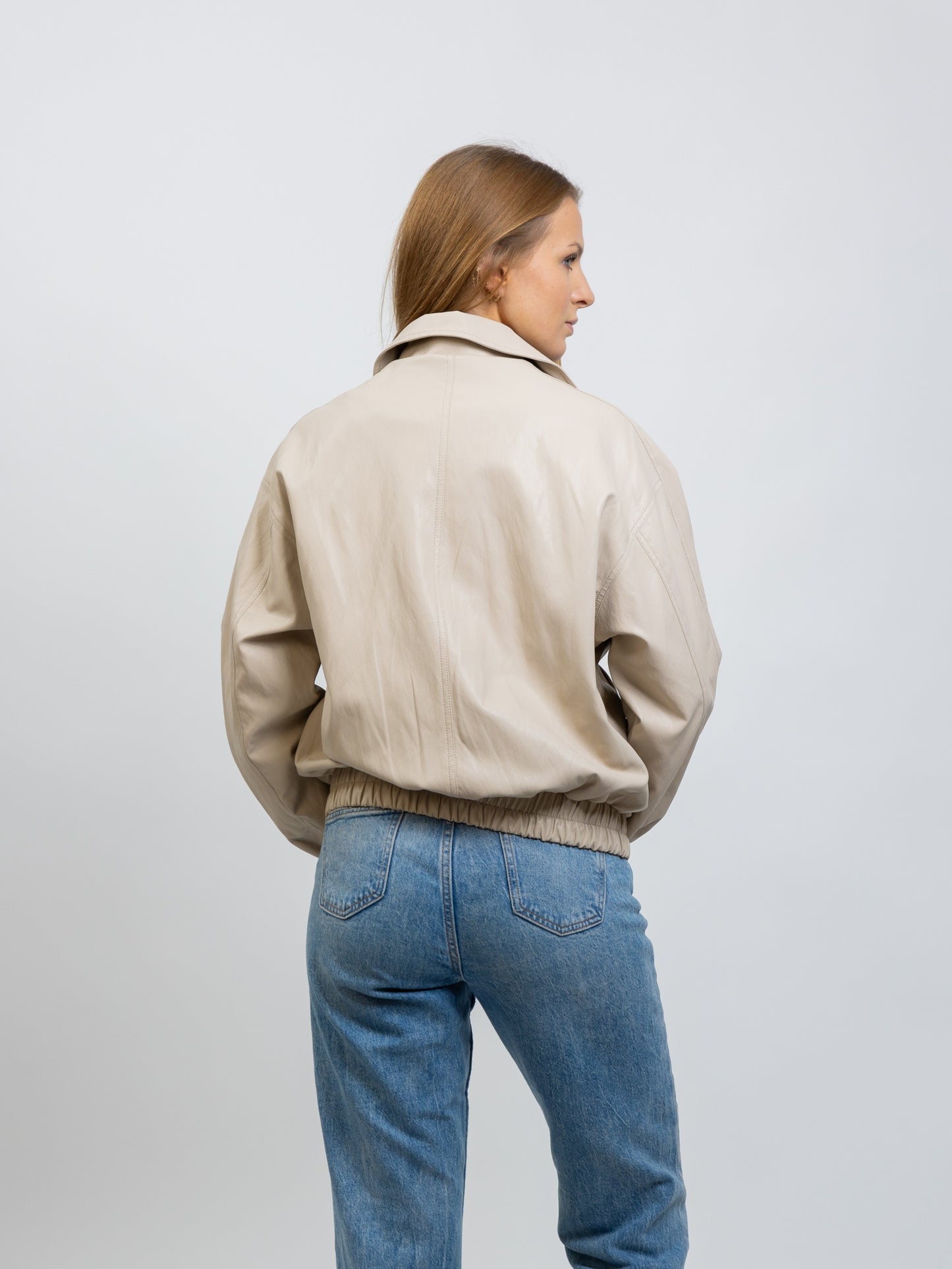 CHAQUETA DE CUERO SINTÉTICO