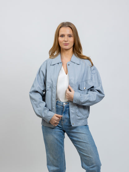 CHAQUETA DE CUERO SINTÉTICO