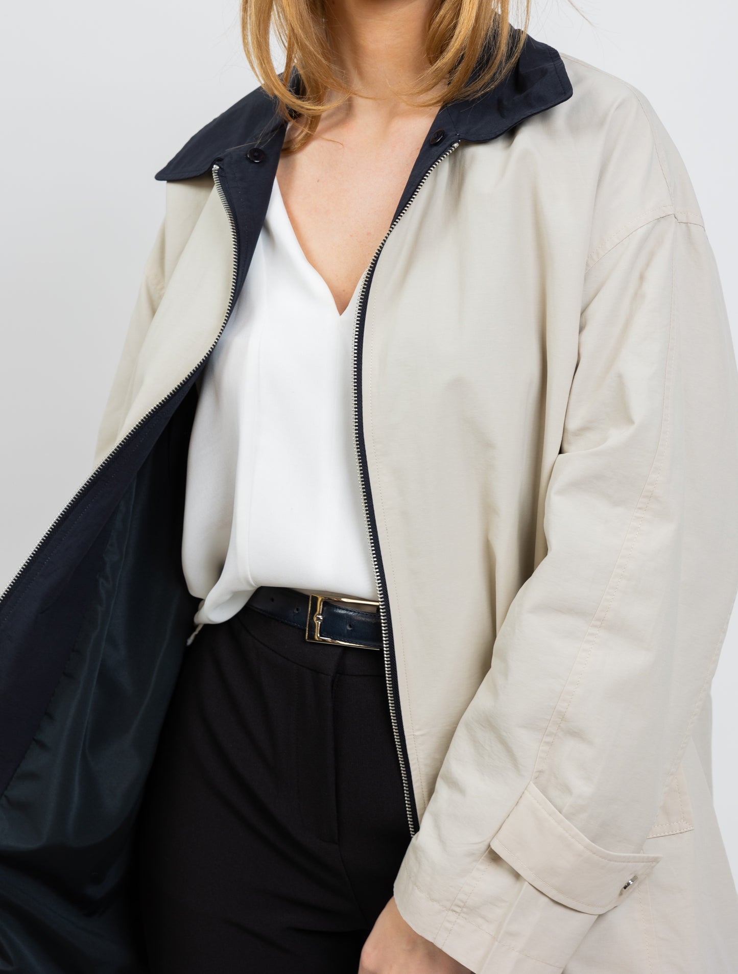 CONTRASTING HOODED PARKA