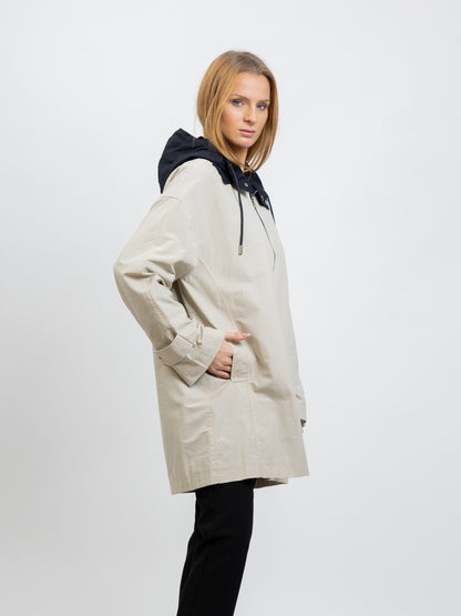 CONTRASTING HOODED PARKA