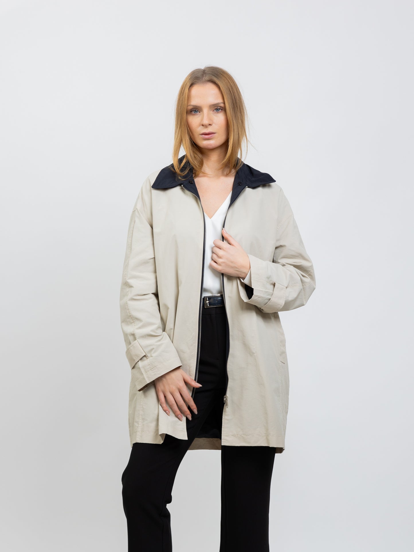 CONTRASTING HOODED PARKA