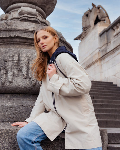 CONTRASTING HOODED PARKA