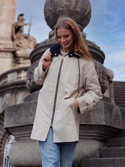 CONTRASTING HOODED PARKA