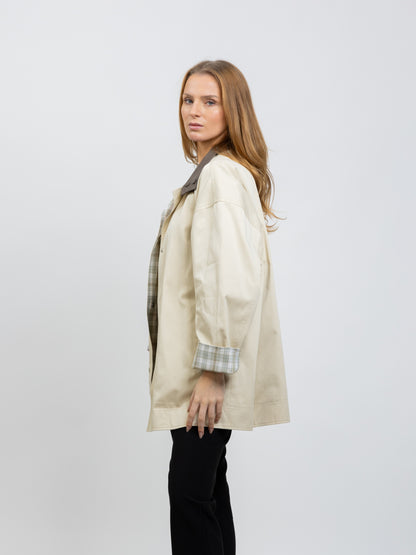 REVERSIBLE CHECKED PARKA