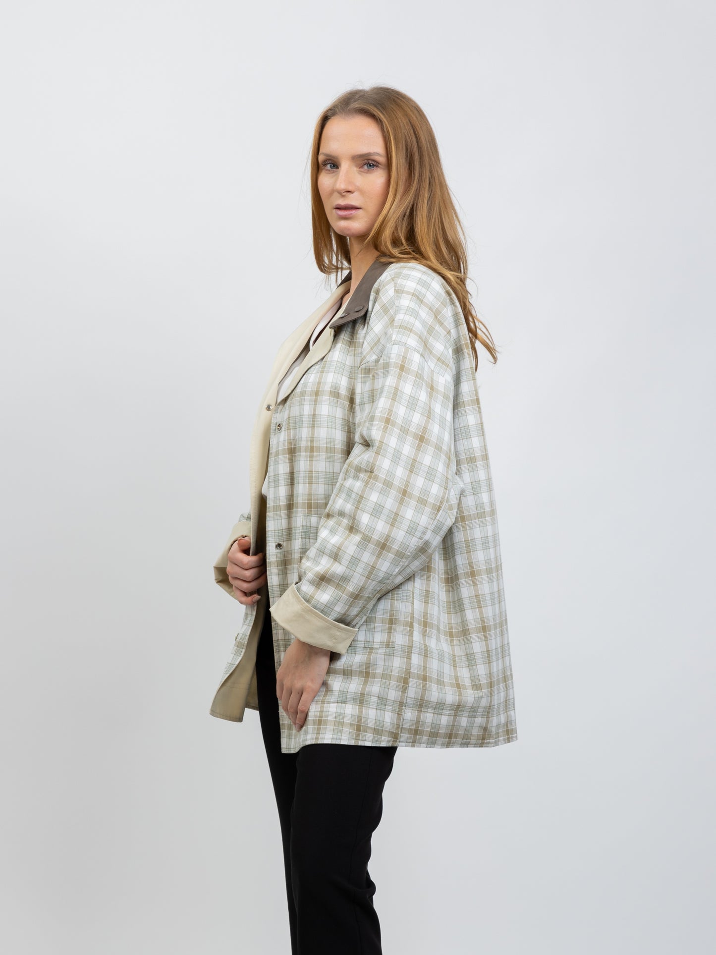 REVERSIBLE CHECKED PARKA