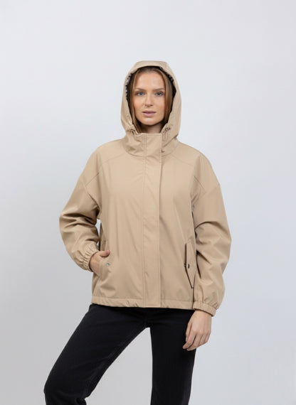 PARKA DE LLUVIA A RAYAS