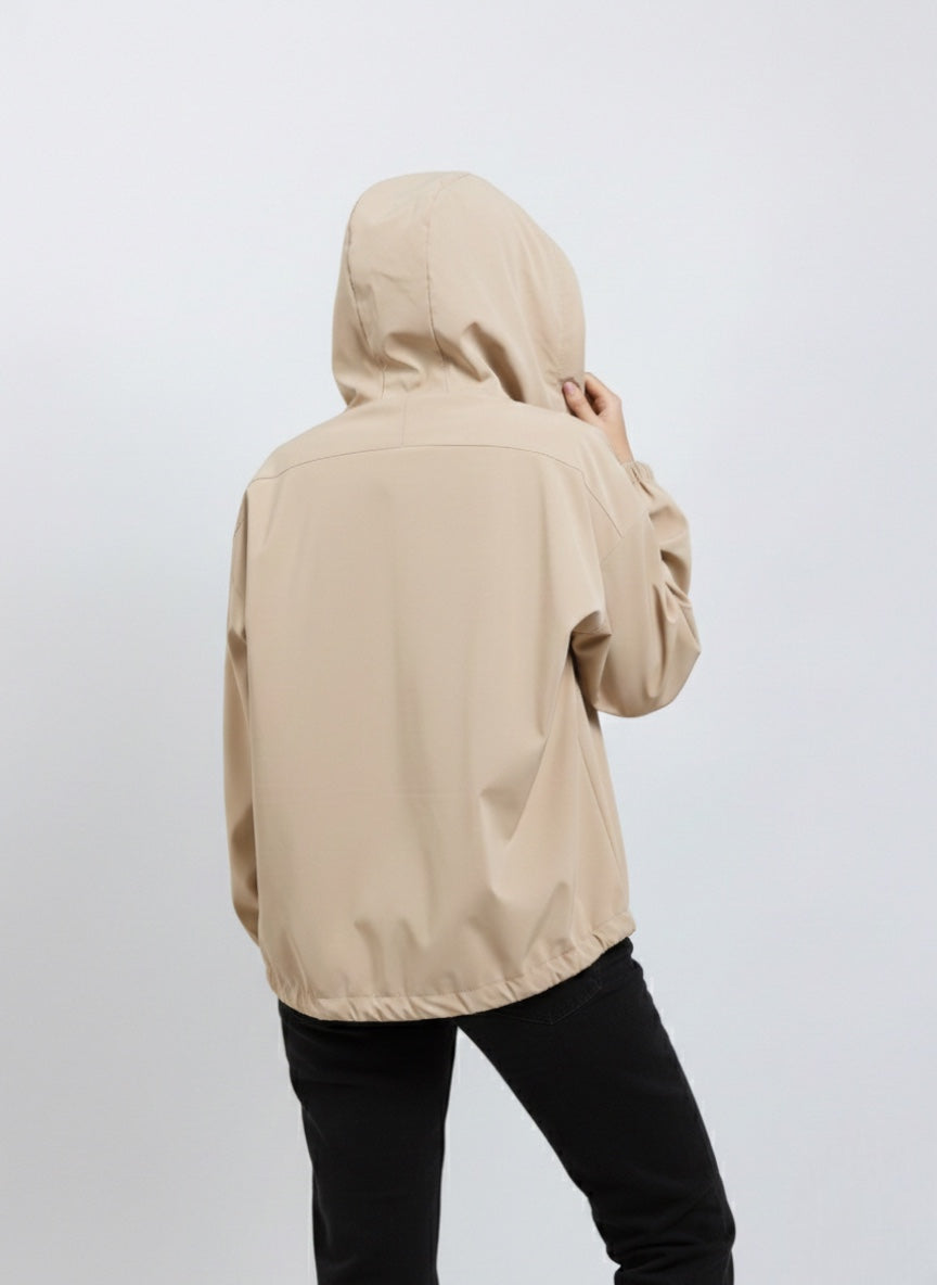 PARKA DE LLUVIA A RAYAS