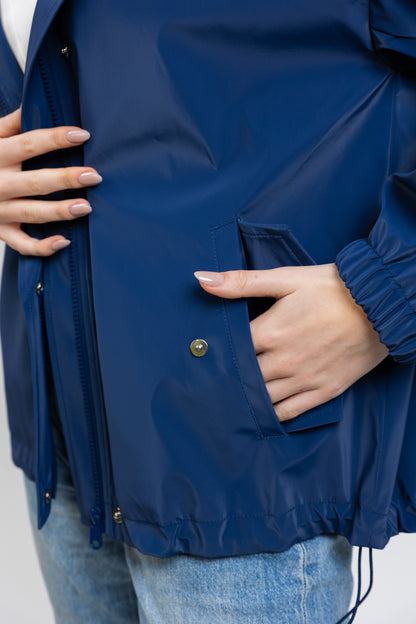 PARKA DE LLUVIA A RAYAS