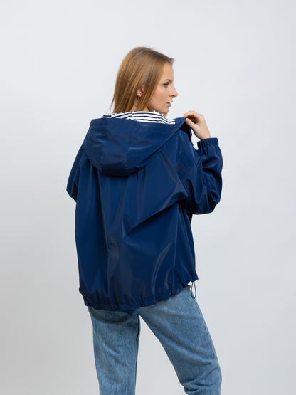 PARKA DE LLUVIA A RAYAS