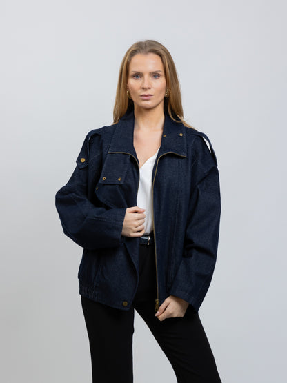 BLOUSON EFFET JEAN