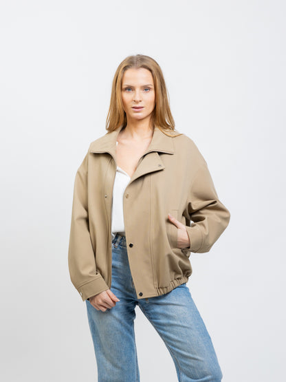 BLOUSON BOMBER A COL MONTANT