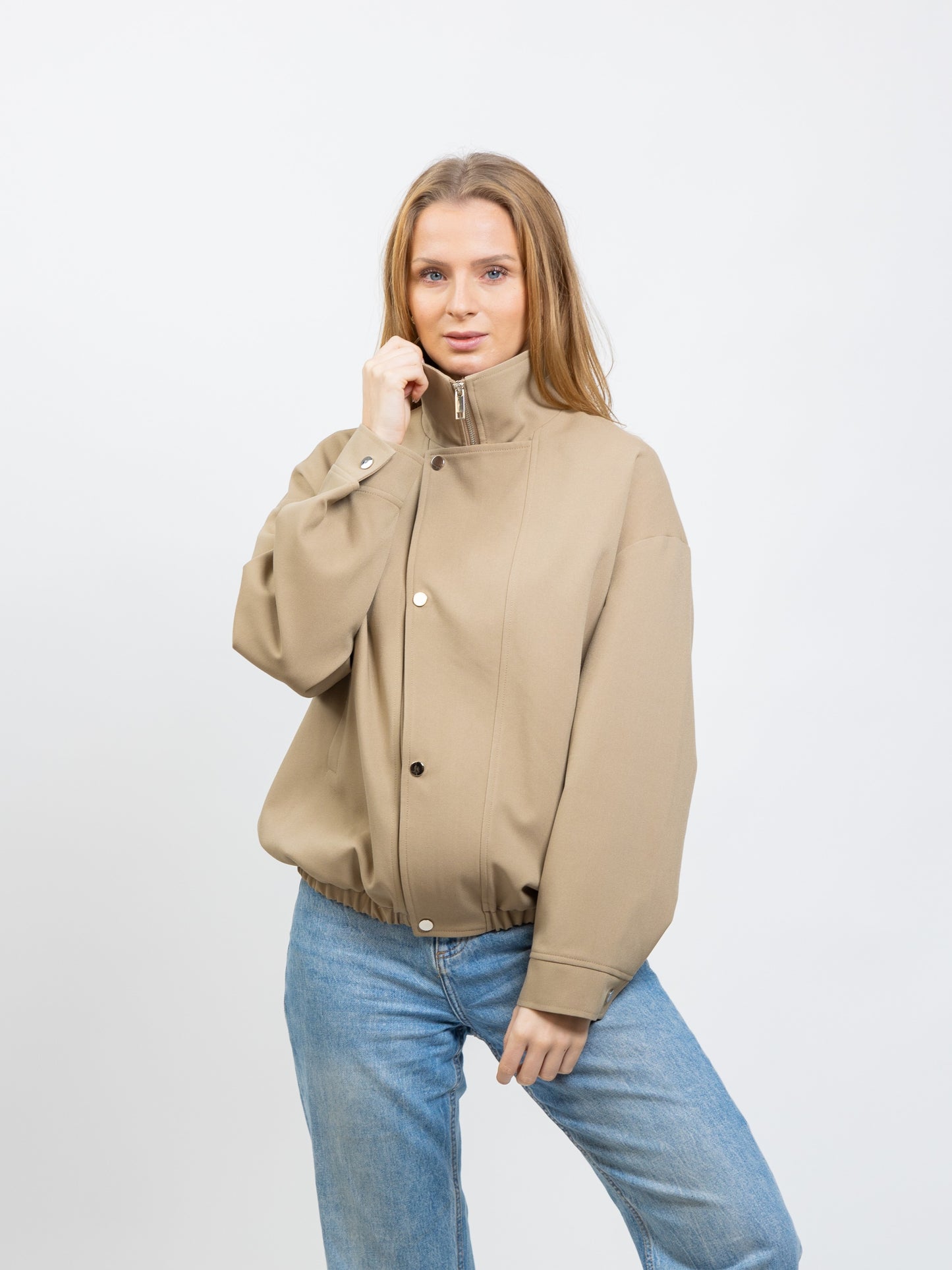 BLOUSON BOMBER A COL MONTANT