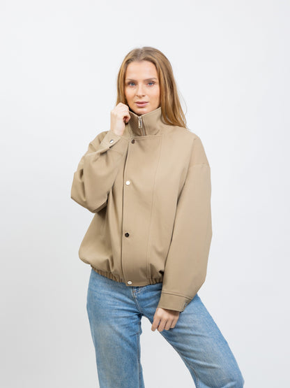 BLOUSON BOMBER A COL MONTANT