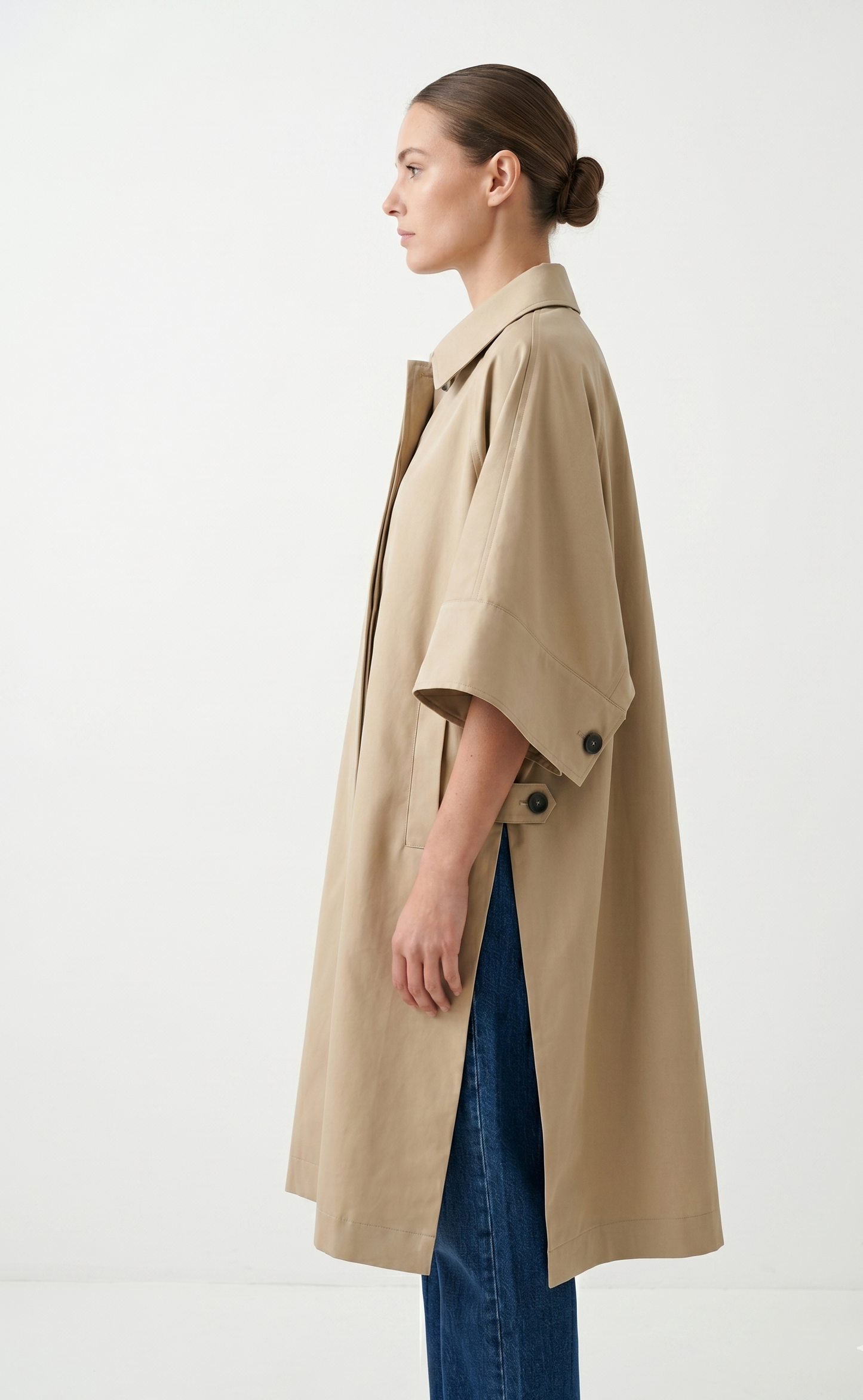 TRENCH-CAPE OVERSIZE