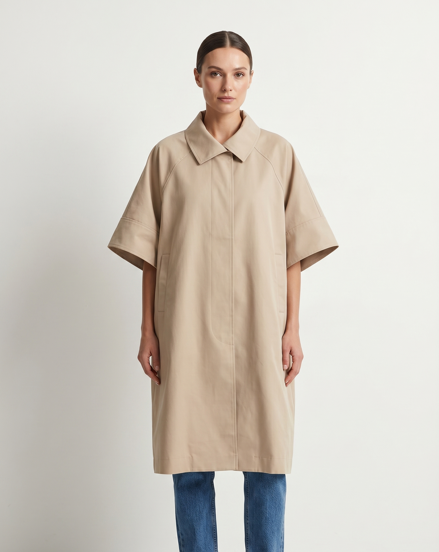TRENCH-CAPE OVERSIZE