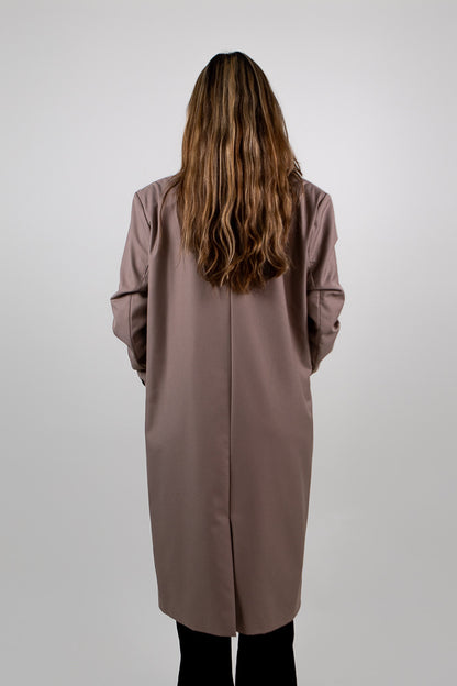 LONG LIGHTWEIGHT BLAZER-STYLE COAT