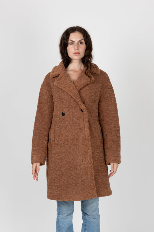 MANTEAU MI-LONG EN MOUMOUTE