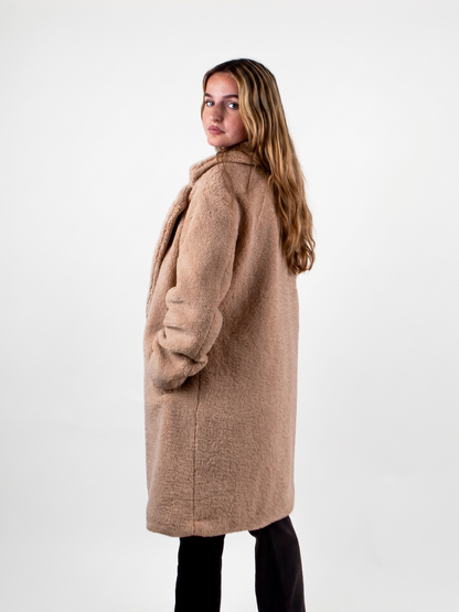 MANTEAU MI-LONG EN MOUMOUTE Femme - K-ZELL PARIS