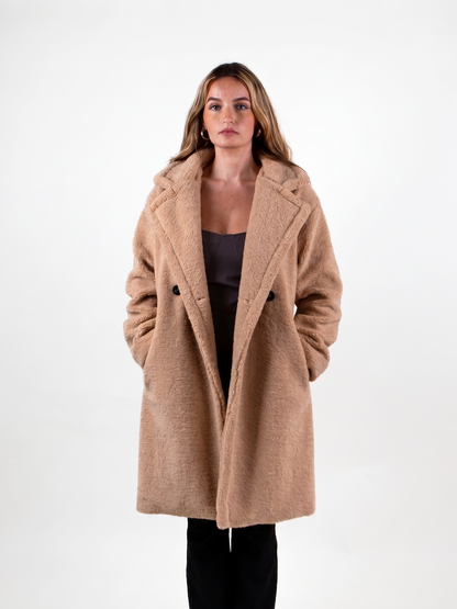 MANTEAU MI-LONG EN MOUMOUTE Femme - K-ZELL PARIS